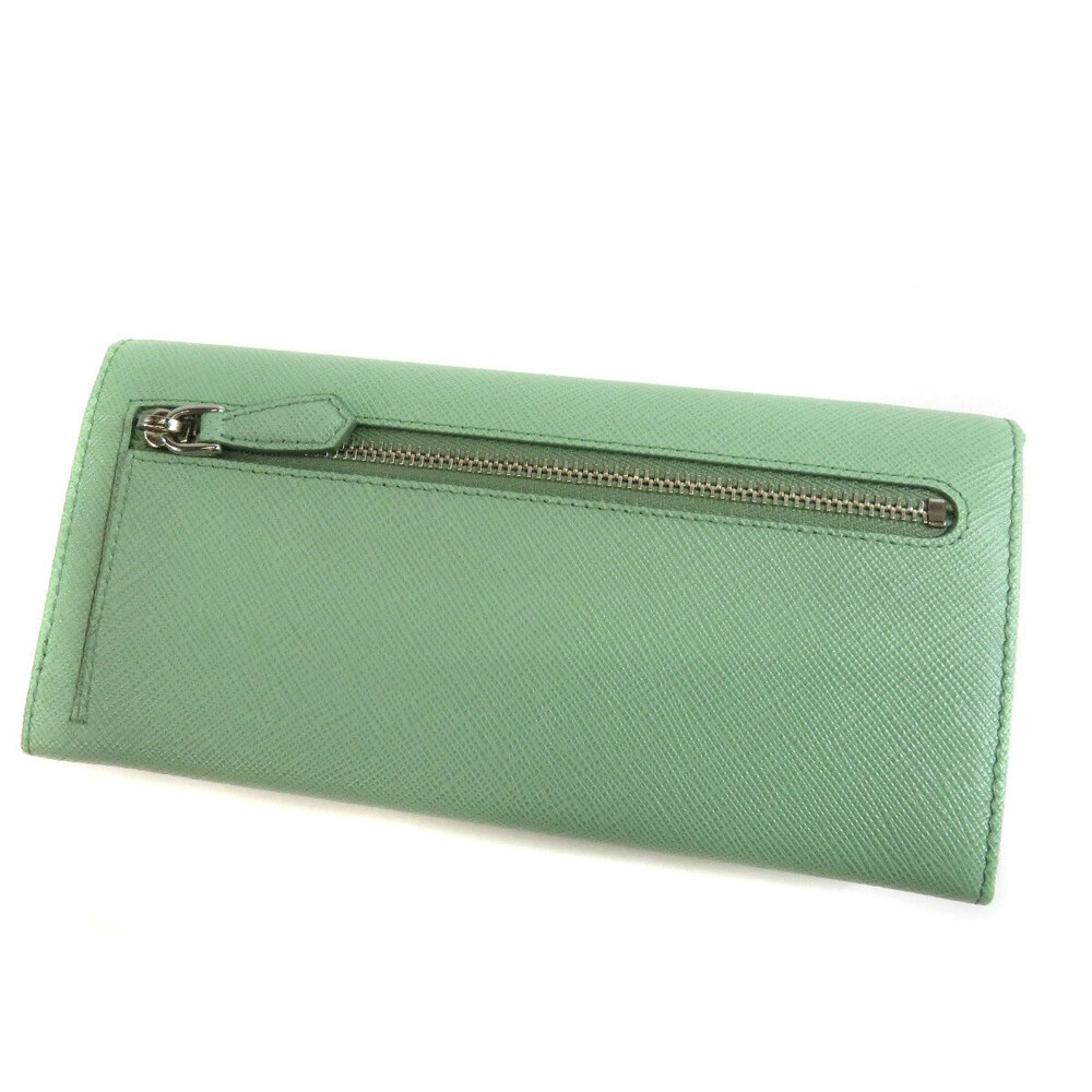 Prada Leather purse coin Wallet Saffiano Long